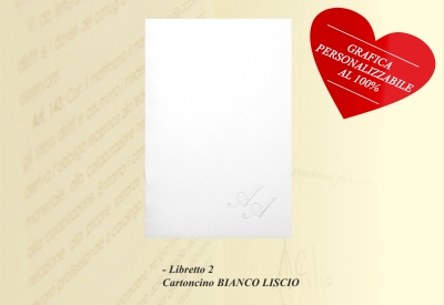 Libretto Messa 2 - Cartoncino Bianco Liscio